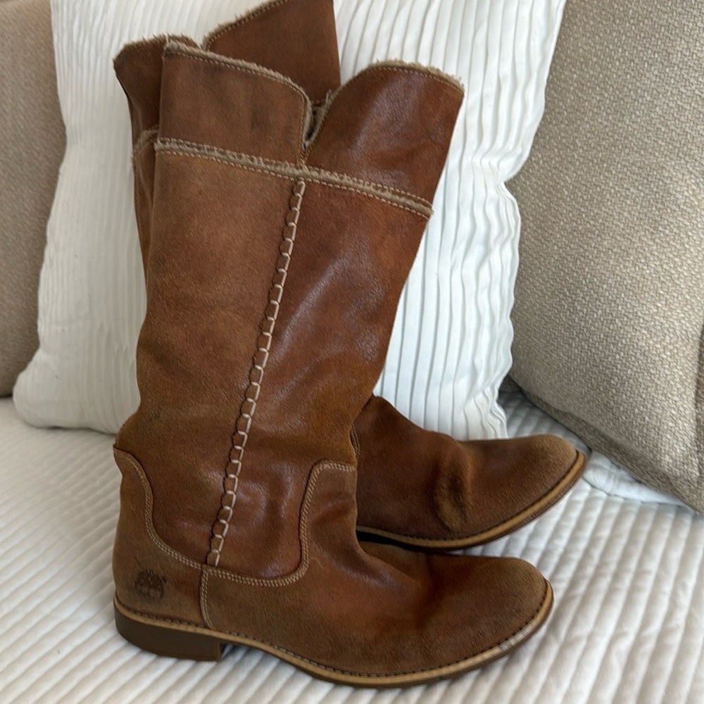 Timberland Brown Leather Women's Boots